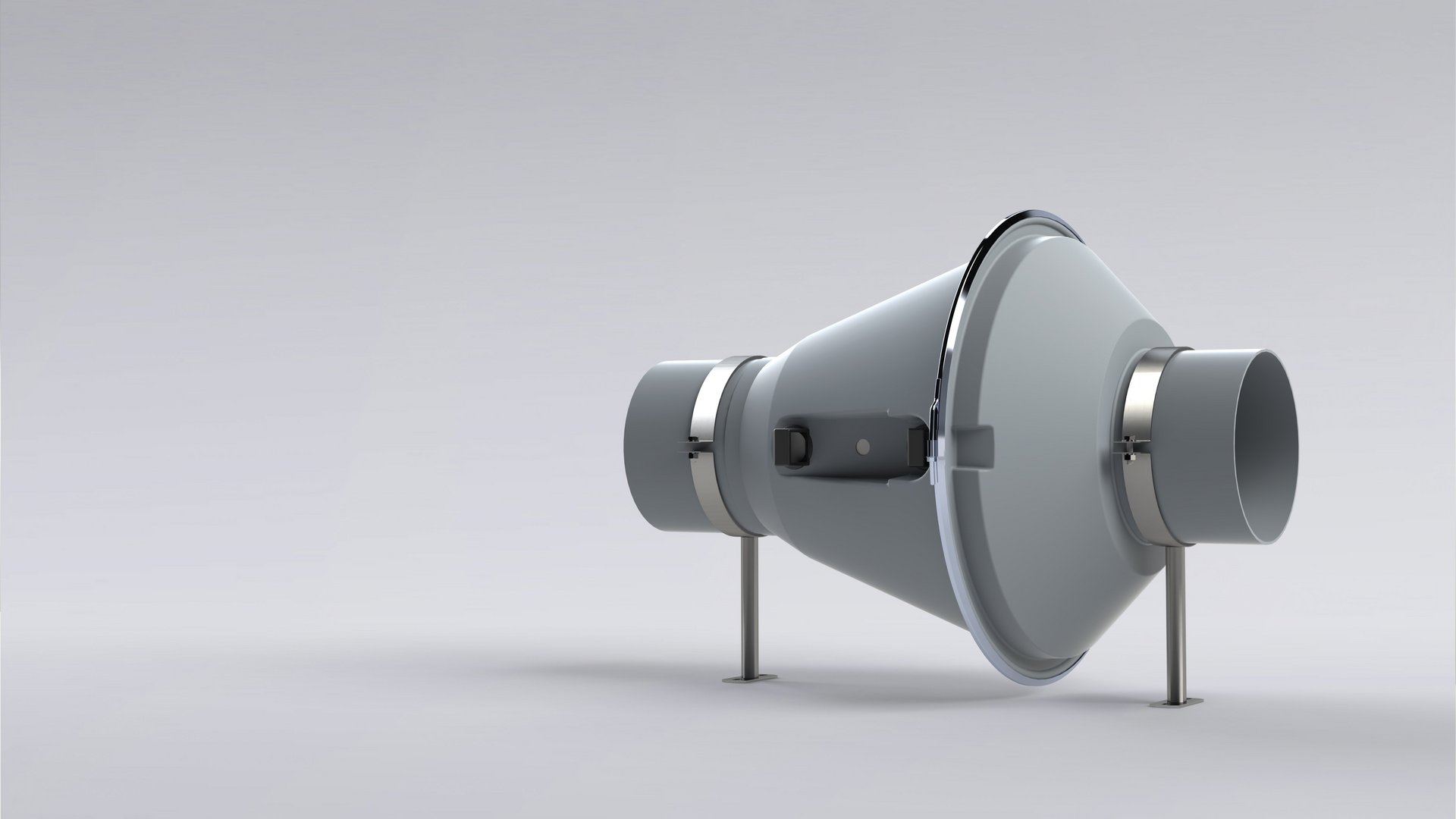 Duct fan made of plastic, installed in pipelines for aggressive media - Colasit