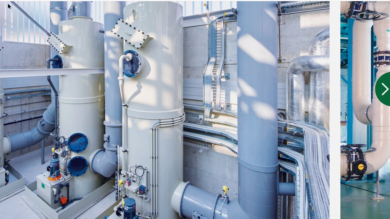 Industrial exhaust air purification systems made of plastic for environmentally-harmful exhaust air and gases - Colasit