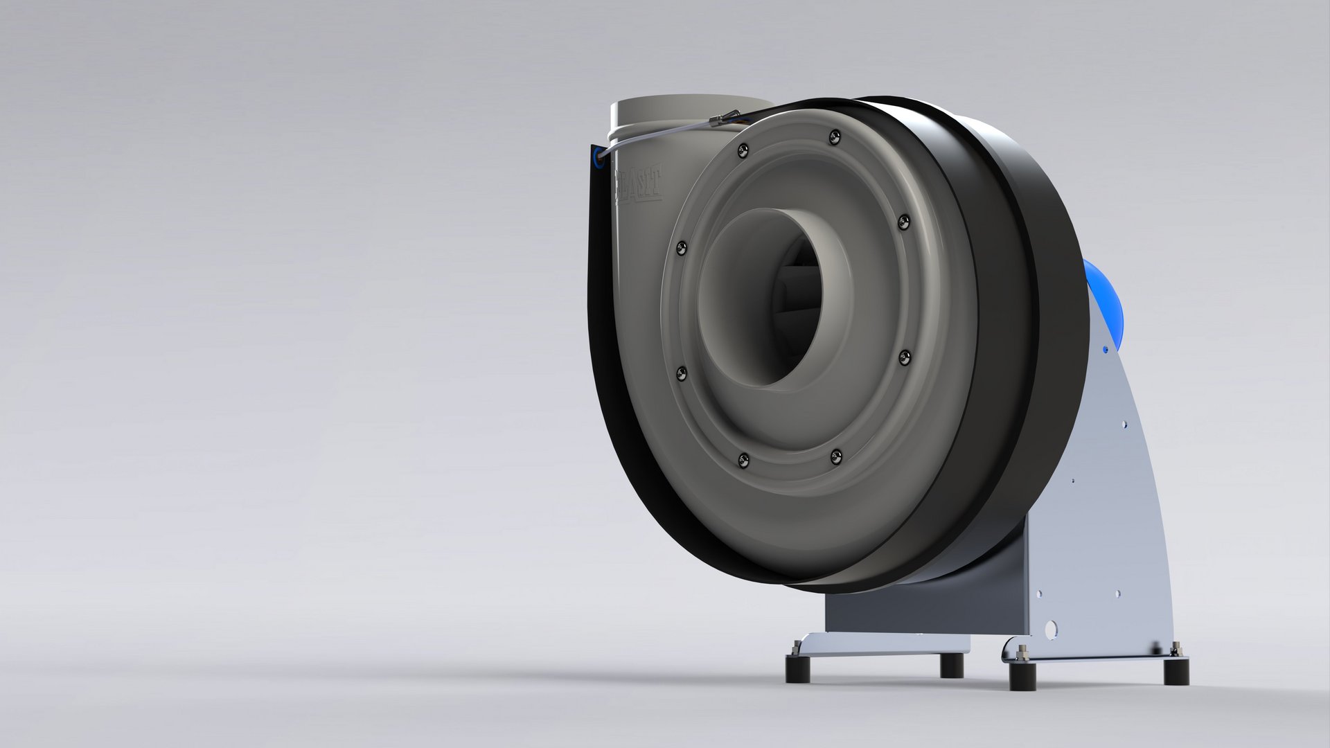 Industrial fan, industrial blower made of plastic for aggressive exhaust air and gases - Colasit