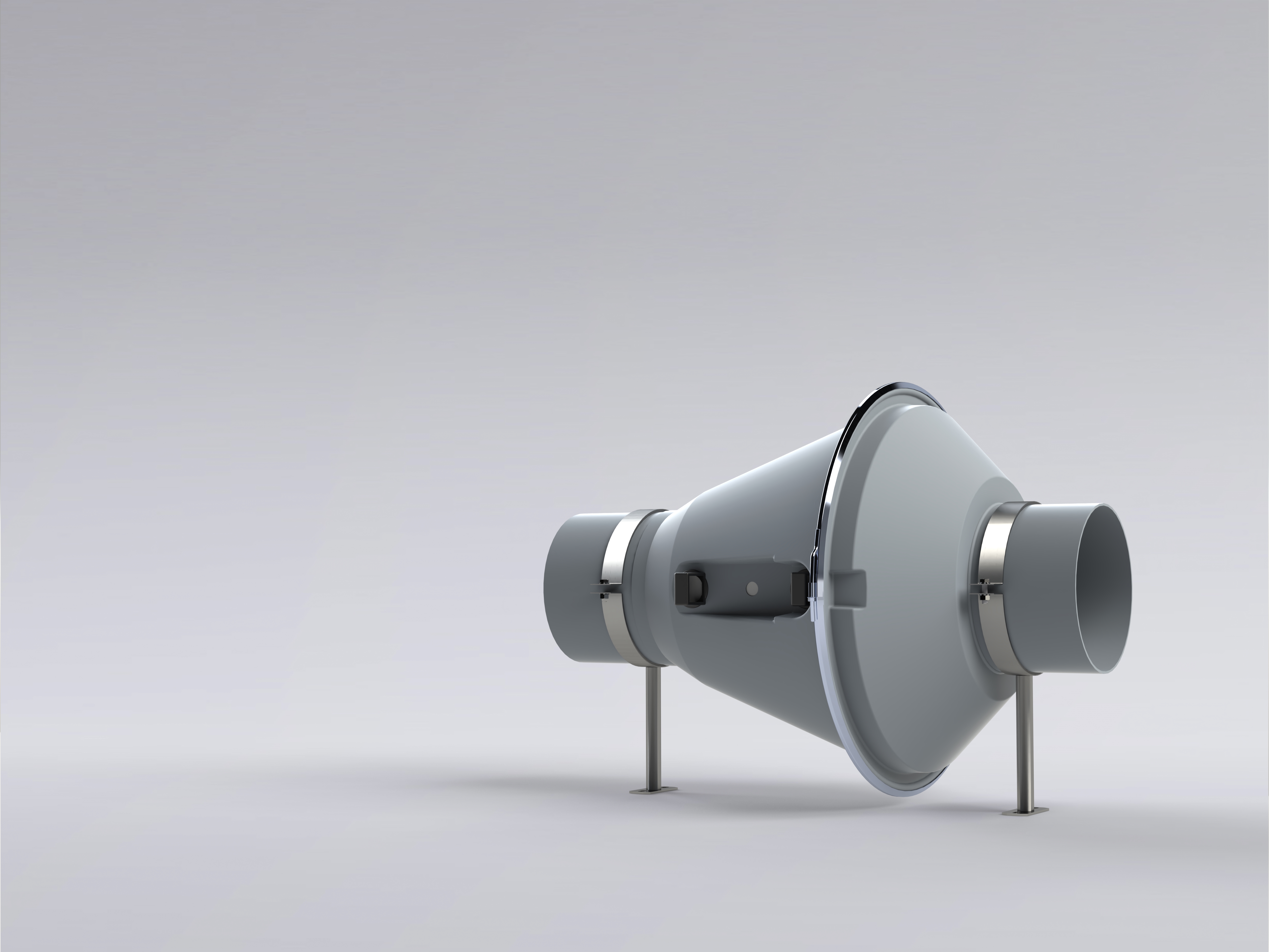 Duct fan made of plastic, installed in pipelines for aggressive media - Colasit